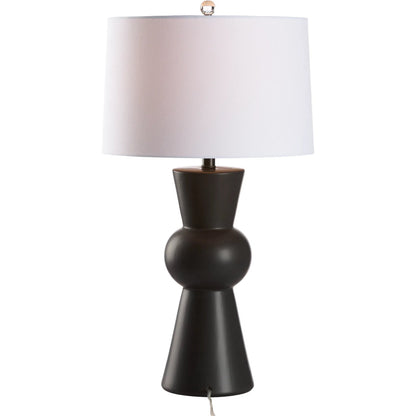 Chase Lamp by Chelsea House in black glaze. Made from unique in a modern style.