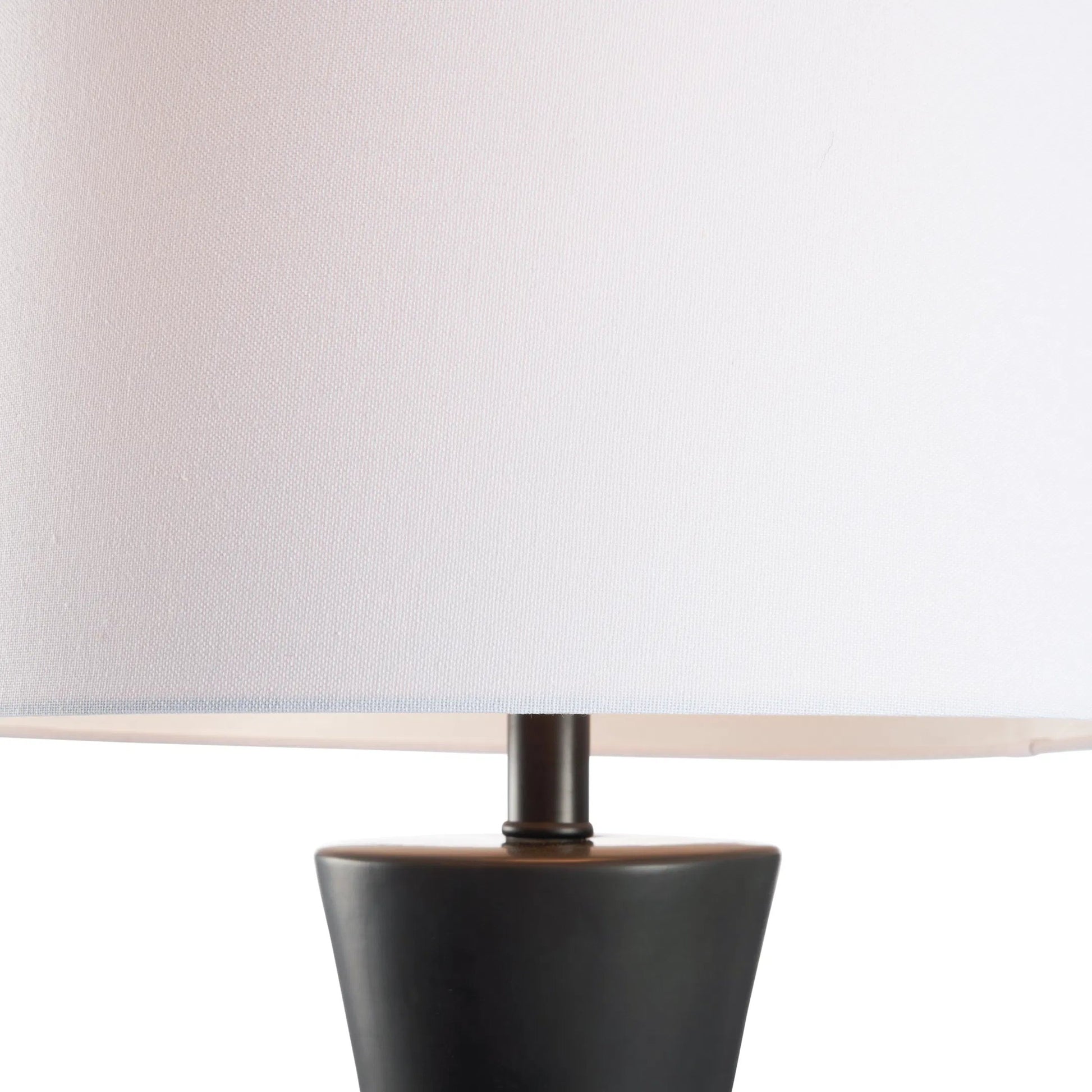 Chase Lamp by Chelsea House in black glaze. Made from unique in a modern style.