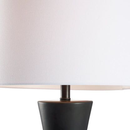 Chase Lamp by Chelsea House in black glaze. Made from unique in a modern style.
