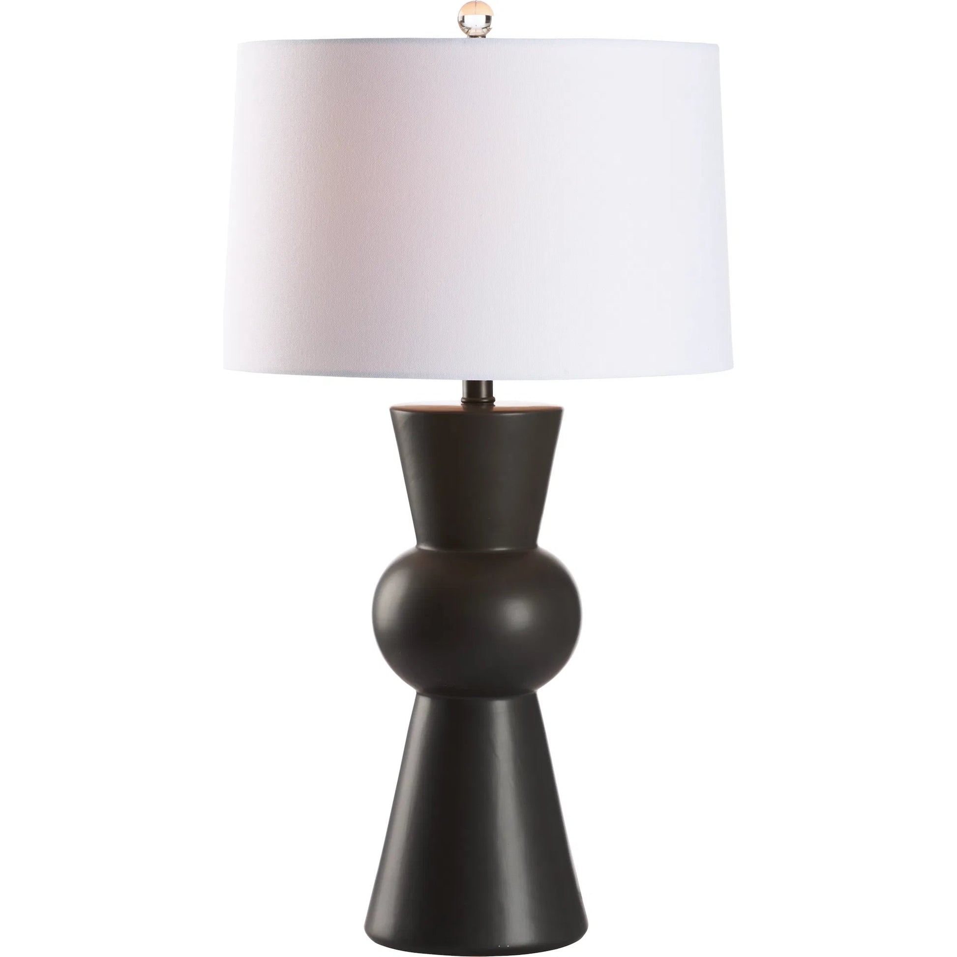 Chase Lamp by Chelsea House in black glaze. Made from unique in a modern style.