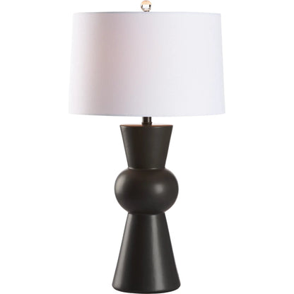 Chase Lamp by Chelsea House in black glaze. Made from unique in a modern style.