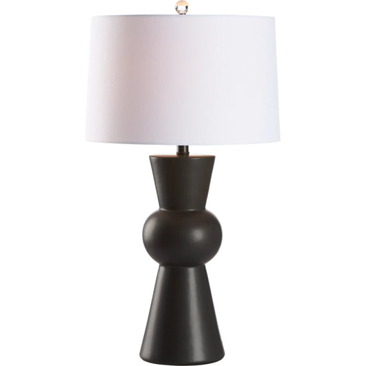 Chase Lamp by Chelsea House in black glaze. Made from unique in a unique style.