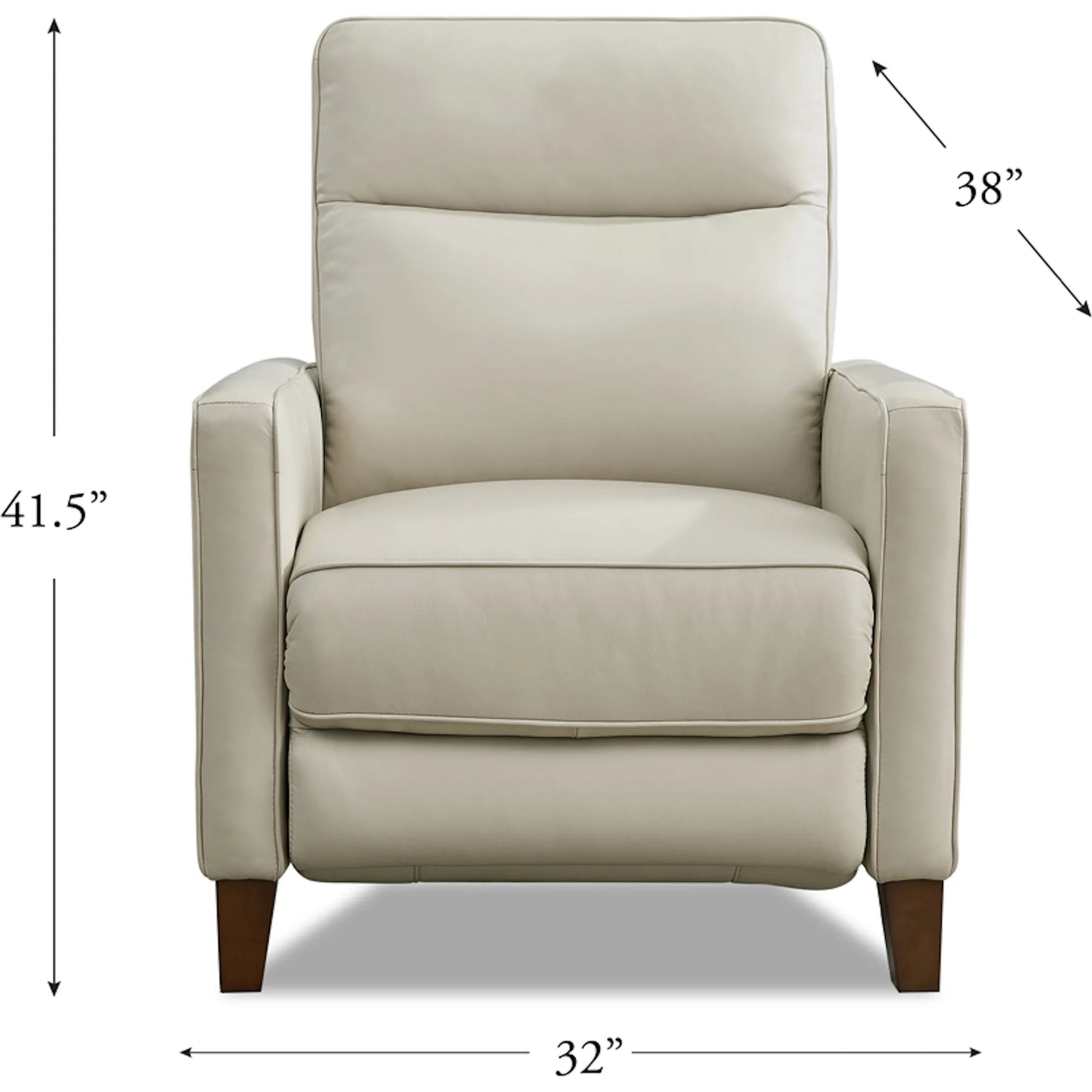 Ashby Zero Gravity Leather Recliner by Hydeline in chestnut brown. Made from leather/split, solid hardwood kiln dried in a traditional style.