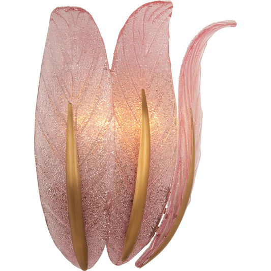 Everly Sconce by Chelsea House in pink, antique brass. Made from unique in a traditional style.