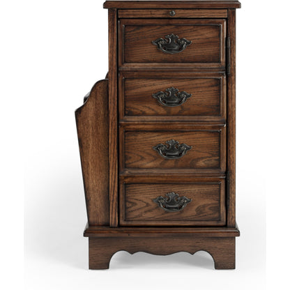 Gregory Magazine Table by Butler Specialty Company in dark brown and plantation cherry. Made from rubberwood solids, mdf, cherry veneer in a traditional style.
