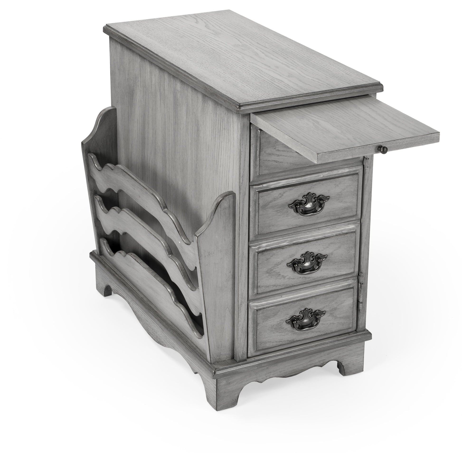 Gregory Magazine Table by Butler Specialty Company in dark brown and plantation cherry. Made from rubberwood solids, mdf, cherry veneer in a traditional style.
