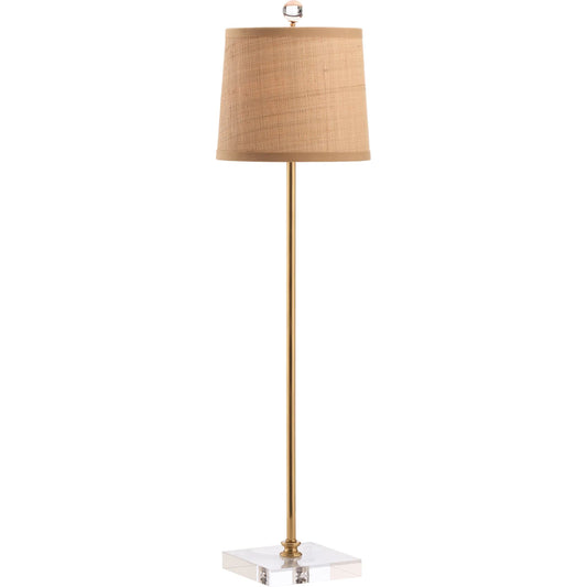 Ana Buffet Lamp by Chelsea House in polished brass, clear. Made from unique in a unique style.