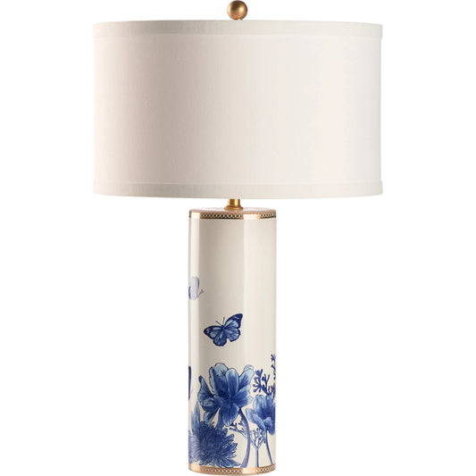 Butterfly Lamp by Chelsea House in white, blue. Made from unique in a unique style.