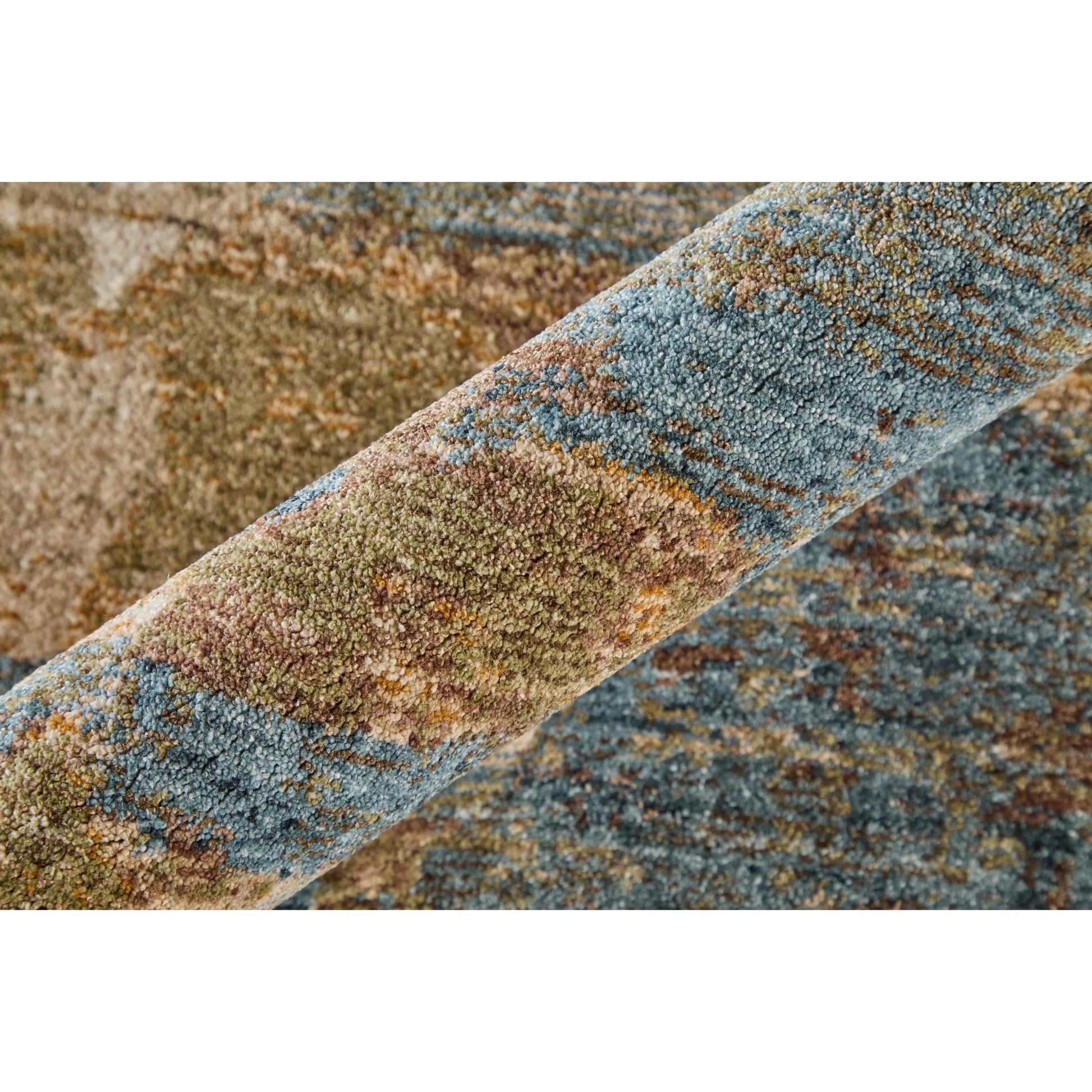 Pearson PRS39SCF Rug by Feizy in blue, ivory, brown. Made from polyester in a unique style.
