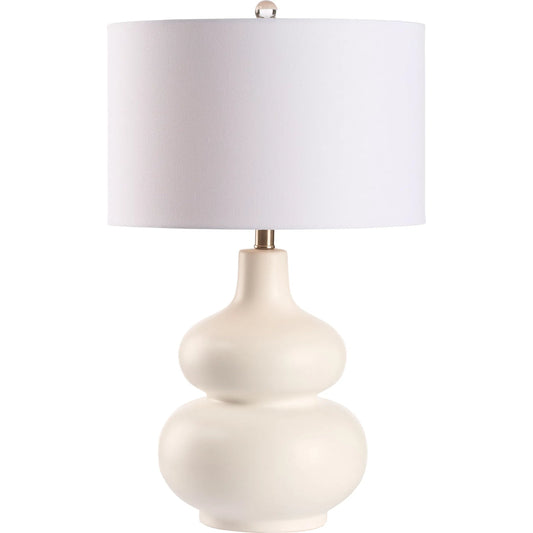 Roberta Lamp by Chelsea House in white glaze. Made from unique in a unique style.
