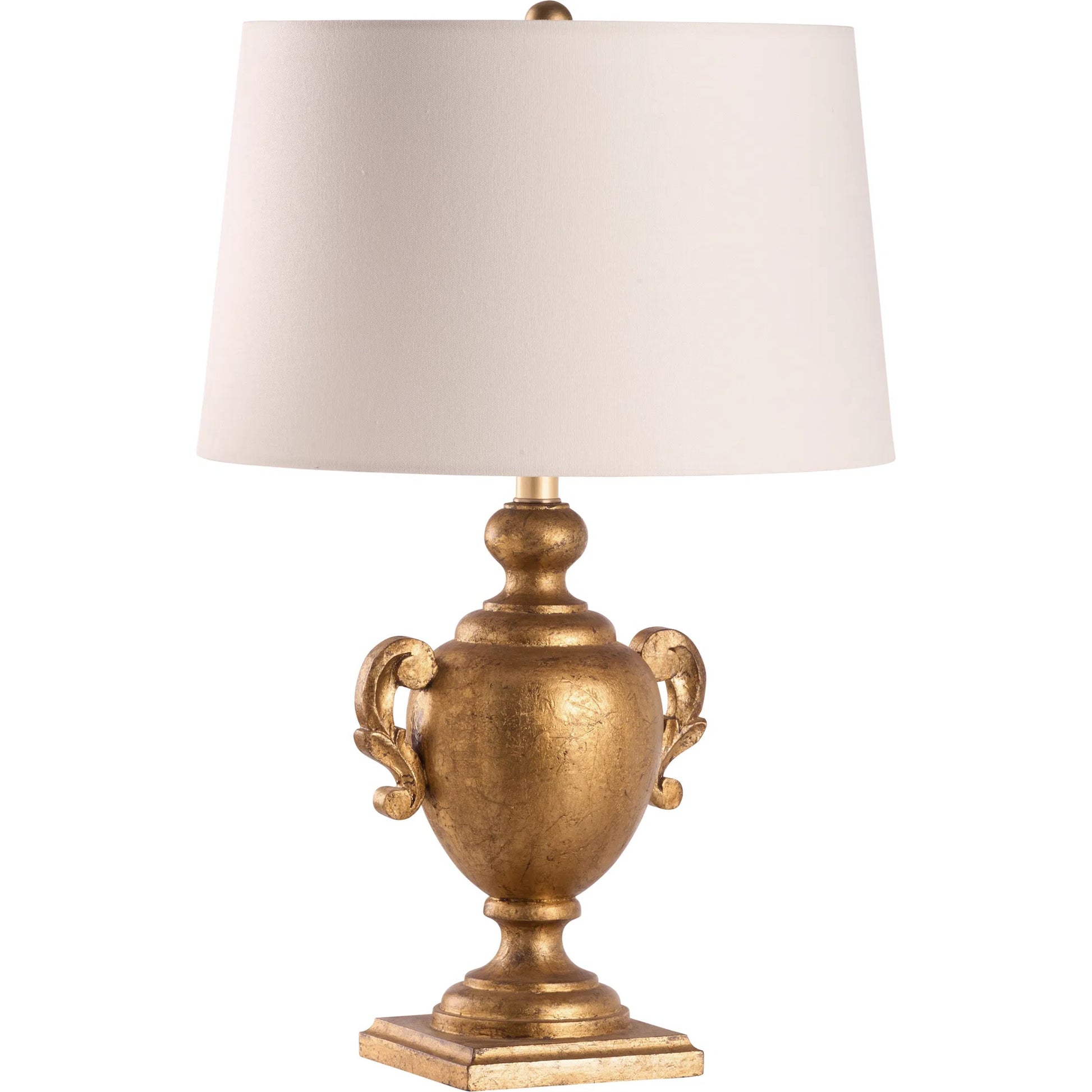 Gosford Lamp by Chelsea House in aged gold. Made from unique in a unique style.