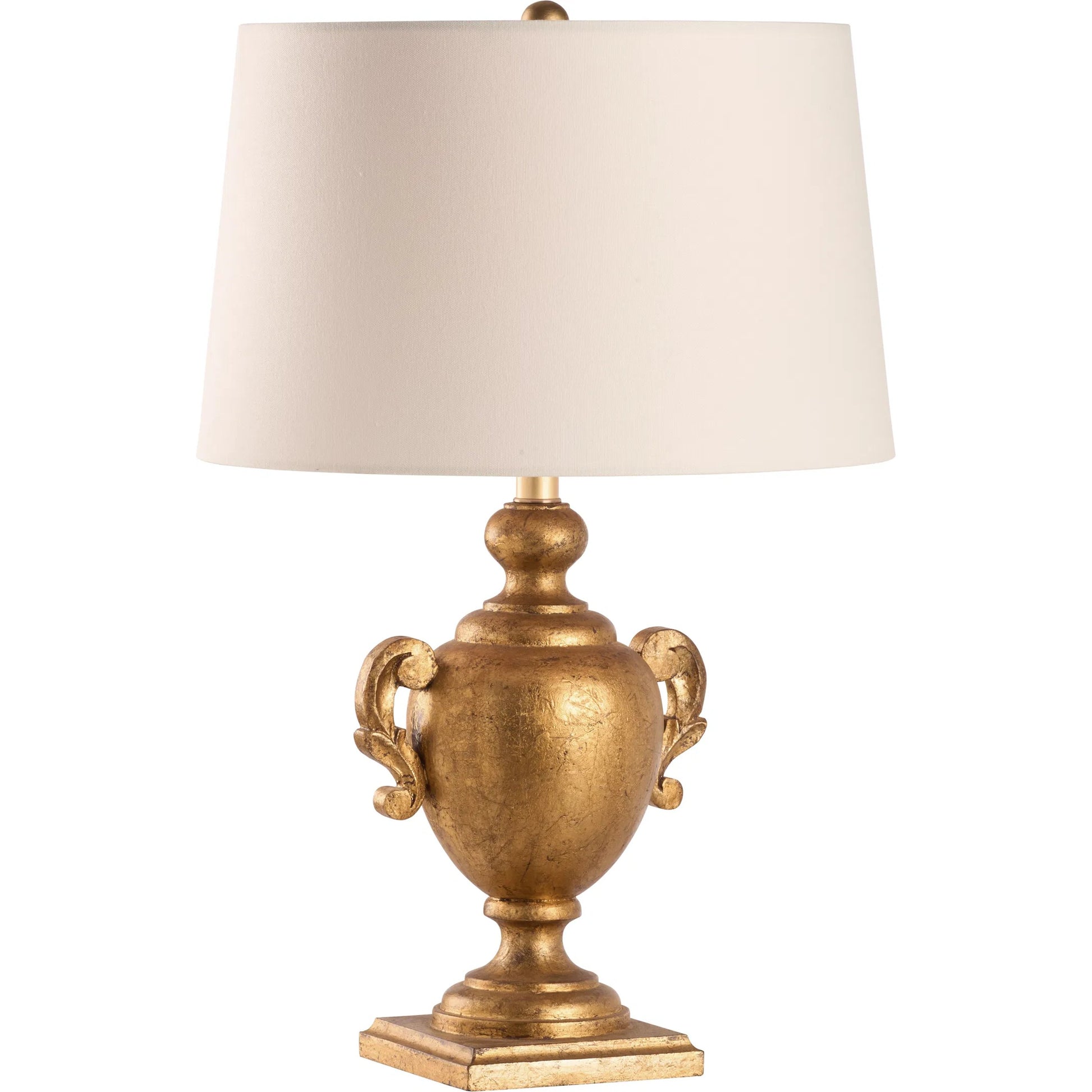 Gosford Lamp by Chelsea House in aged gold. Made from unique in a unique style.