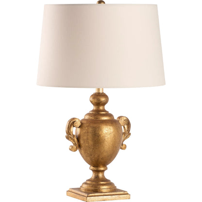 Gosford Lamp by Chelsea House in aged gold. Made from unique in a unique style.