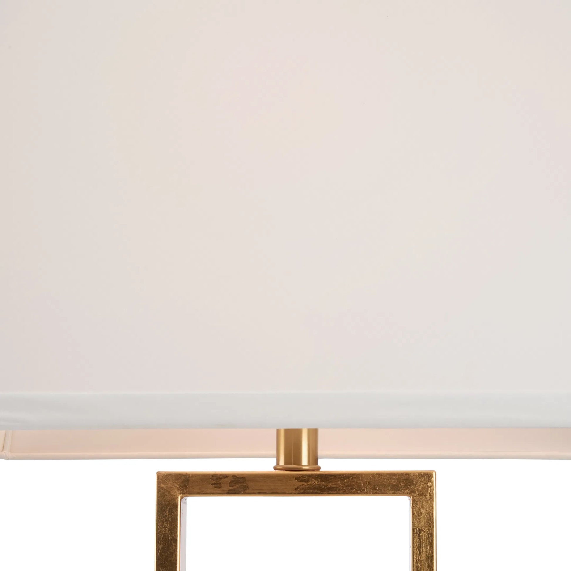 Cain Orchid Lamp by Chelsea House in antique gold leaf, matte white glaze. Made from unique in a modern style.
