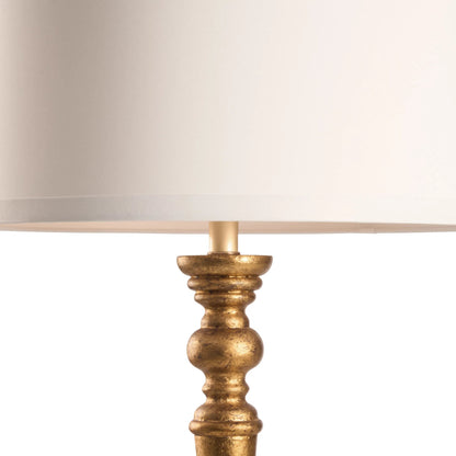 Beatrice Floor Lamp by Chelsea House in aged gold. Made from unique in a traditional style.