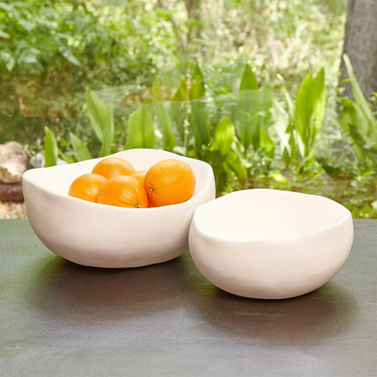 Organic Round Bowl by Global Views. Made from ceramic in a eclectic & global style.