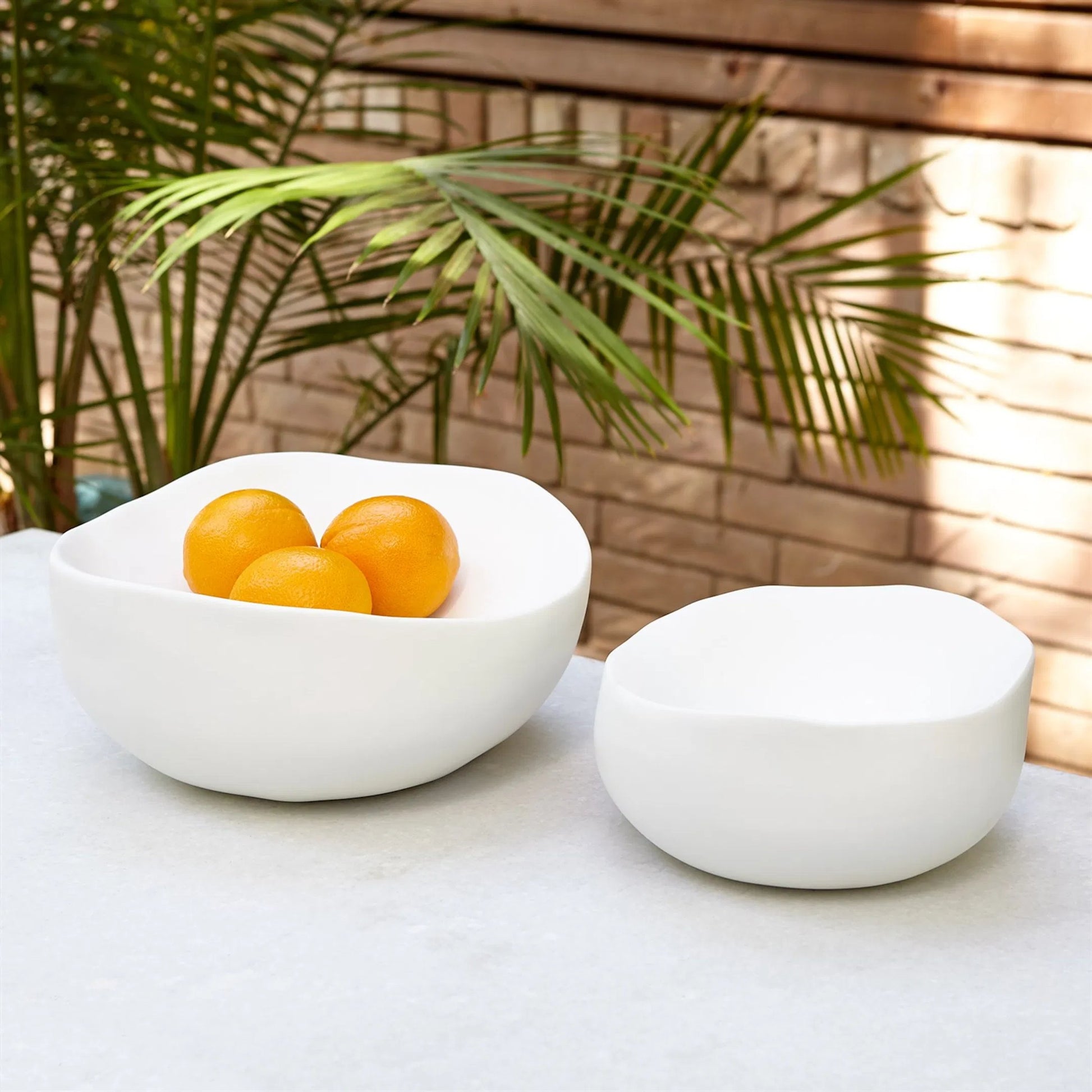 Organic Round Bowl by Global Views. Made from ceramic in a eclectic & global style.