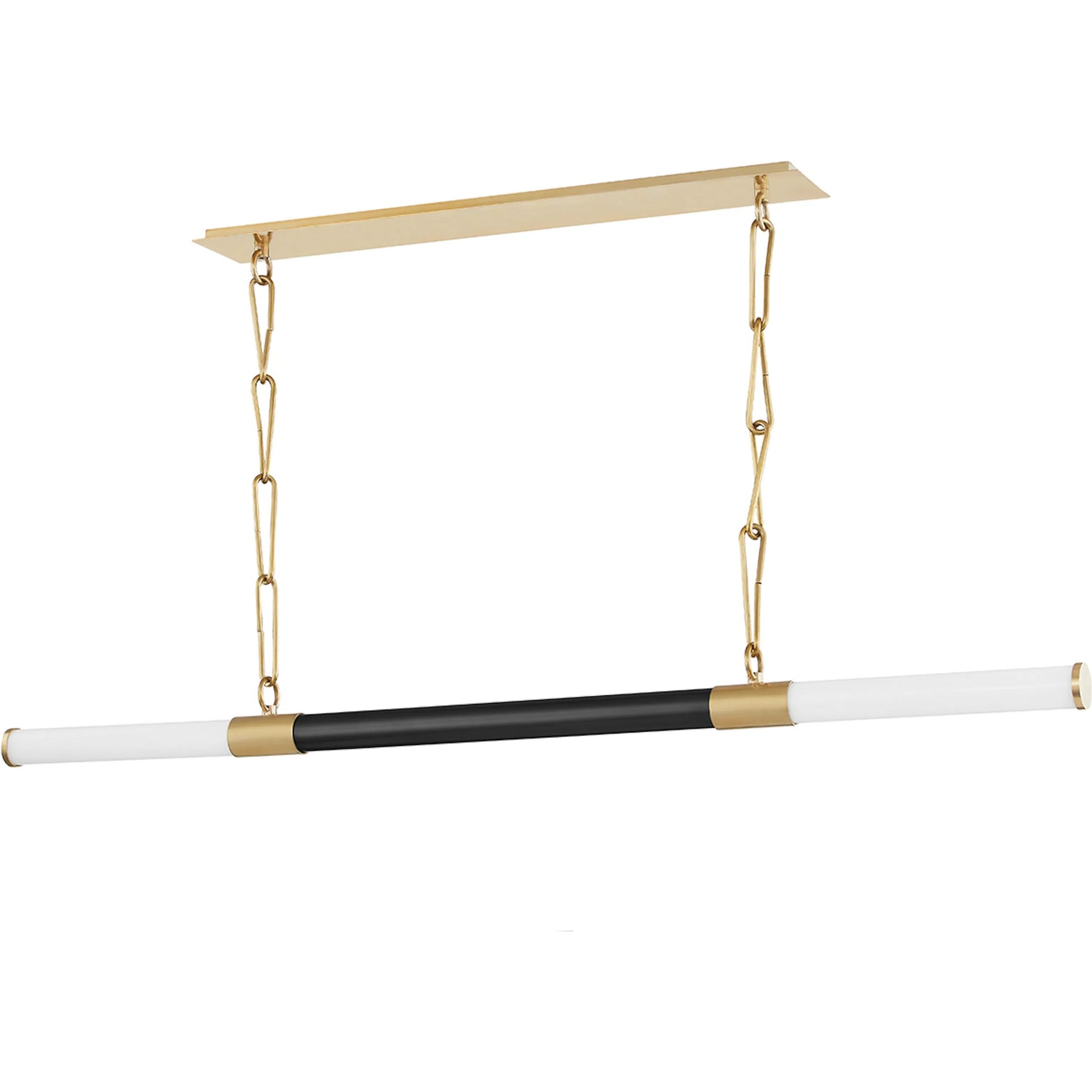 Huntington LED Linear Pendant by Hudson Valley. Made from brass in a modern style.