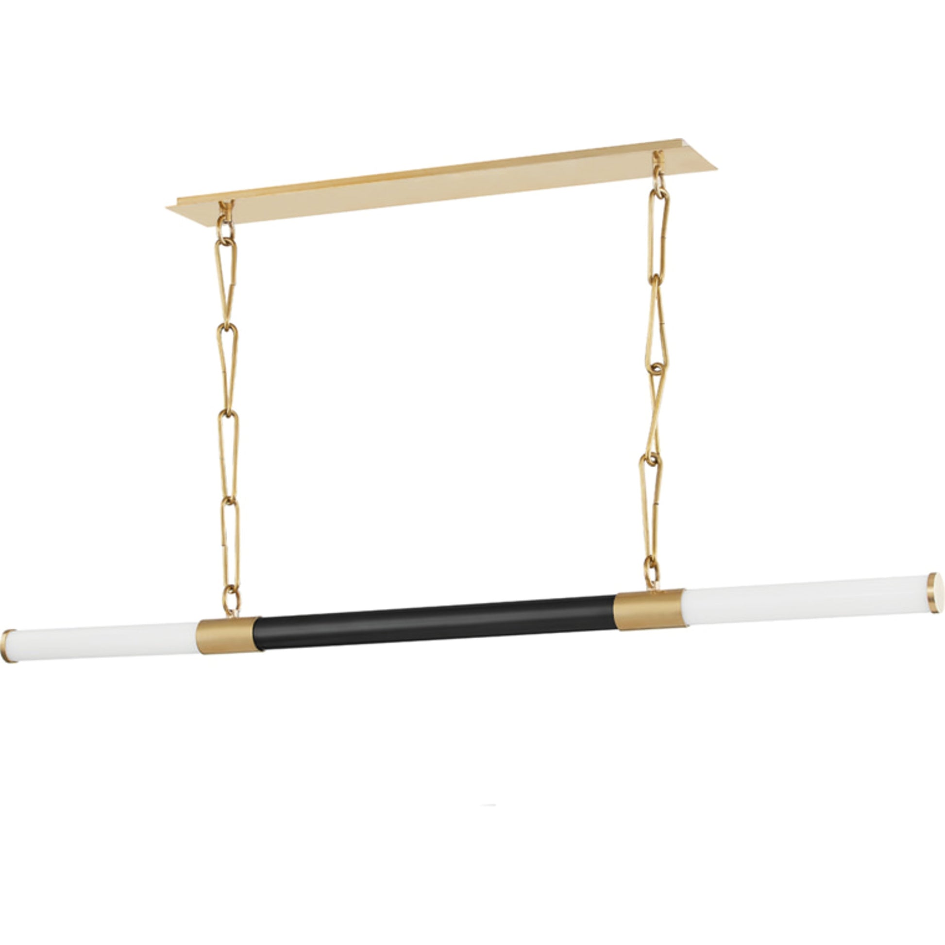 Huntington LED Linear Pendant by Hudson Valley. Made from brass in a modern style.