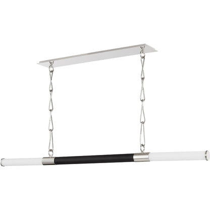 Huntington LED Linear Pendant by Hudson Valley. Made from brass in a modern style.
