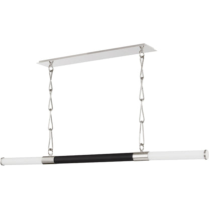 Huntington LED Linear Pendant by Hudson Valley. Made from brass in a modern style.