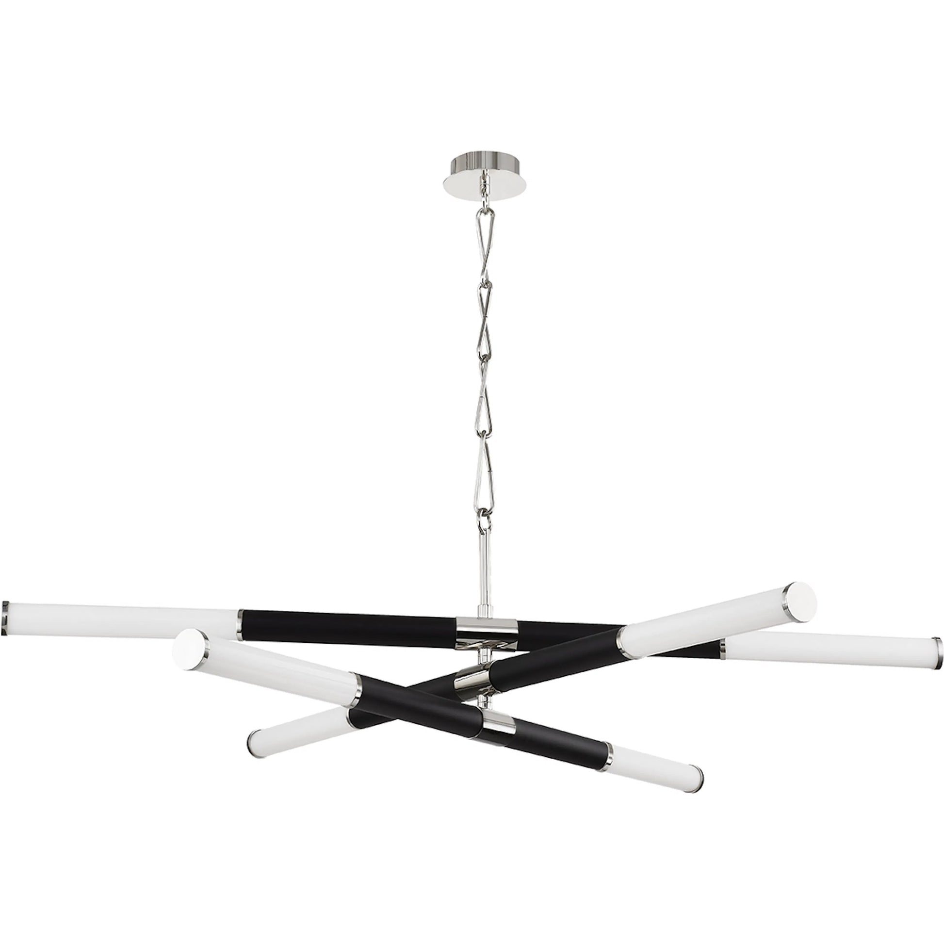 Huntington LED Chandelier by Hudson Valley. Made from brass in a modern style.