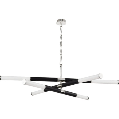 Huntington LED Chandelier by Hudson Valley. Made from brass in a modern style.