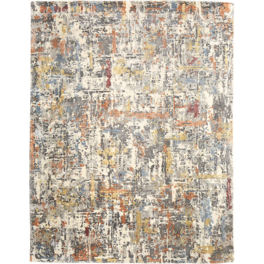 Braden BDN8A50F Rug by Feizy in gray, orange, tan. Made from polyester, polypropylene in a unique style.