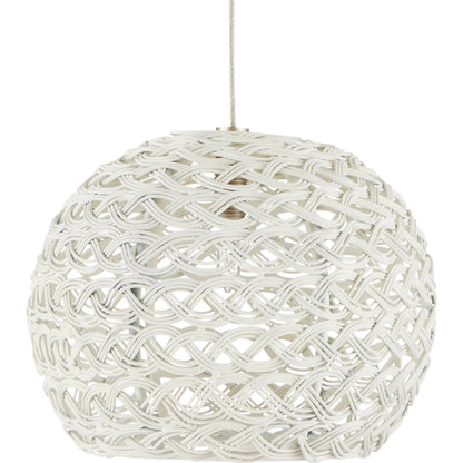 Piero Round 15-LIGHT Multi-Drop Pendant by Currey and Company in white, painted silver. Made from metal in a coastal style.