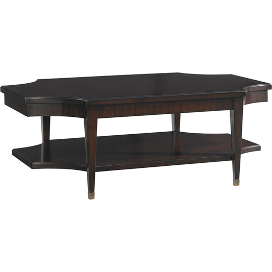 Richmond Rectangular Cocktail Table by Lexington in ribbon stripe mahogany. Made from unique in a traditional style.
