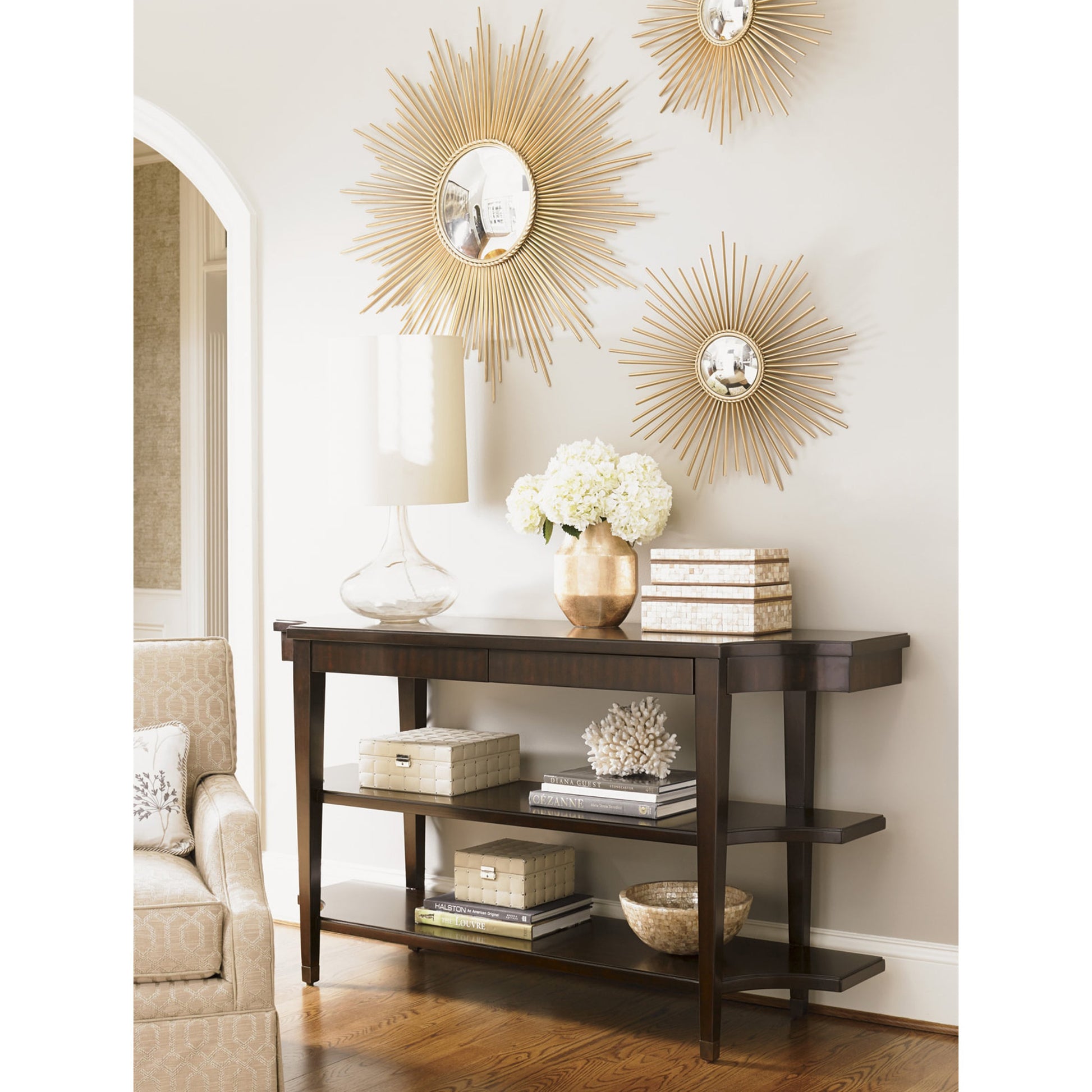 Blakeney Console by Lexington. Made from unique in a transitional style.