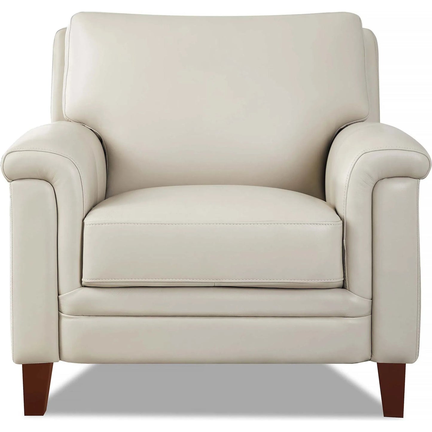 000 SI-2297572 | Primary Silo | Westcott Chair by Hydeline in vanilla white. Made from leather in a transitional style.