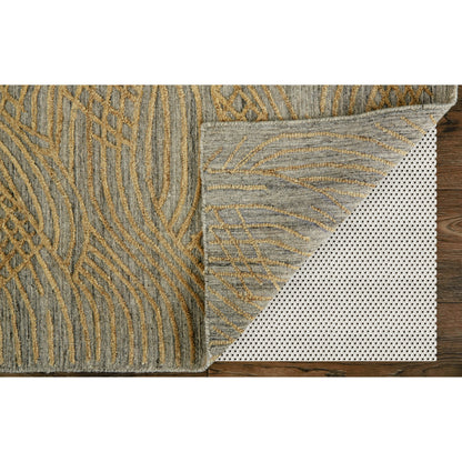 Taunton Transitional Rug - T17T8007 by Thom Felicia by Feizy Rugs in gold, gray. Made from viscose, wool in a unique style.