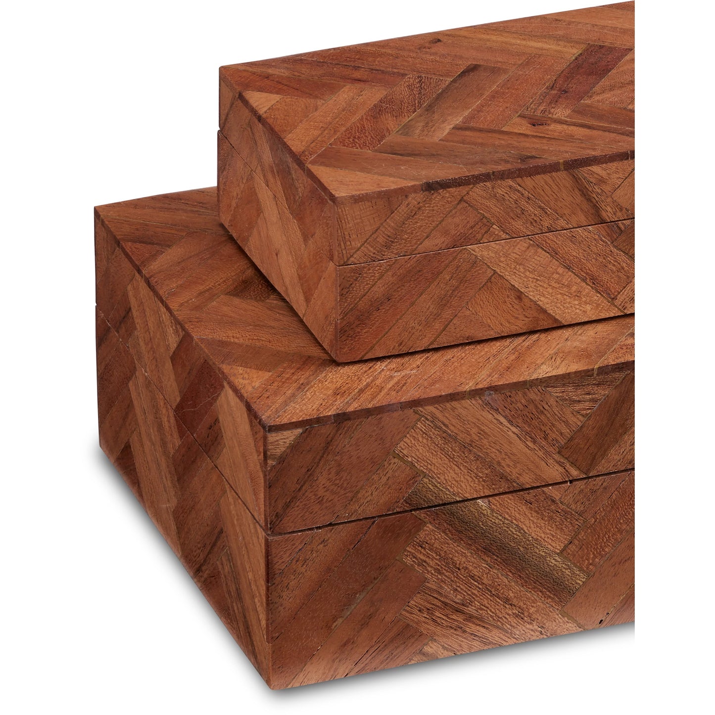 005 SI-1923781 | Closeup | Alfeo Box Set by Currey and Company. Made from sheesham wood in a modern style.