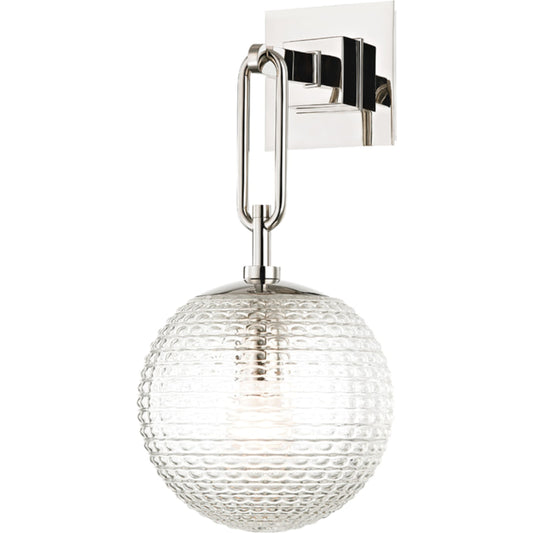 Jewett Wall Sconce by Hudson Valley. Made from brass in a modern style.