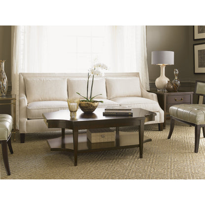 Richmond Rectangular Cocktail Table by Lexington in ribbon stripe mahogany. Made from unique in a traditional style.