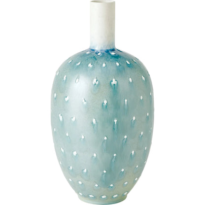 Spotted Vase by Global Views in lamb's ear. Made from ceramic in a eclectic & global style.