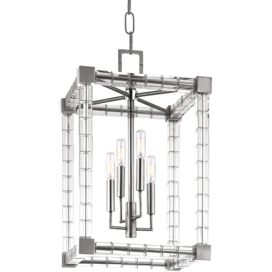 Alpine Pendant by Hudson Valley in polished nickel. Made from steel in a transitional style.