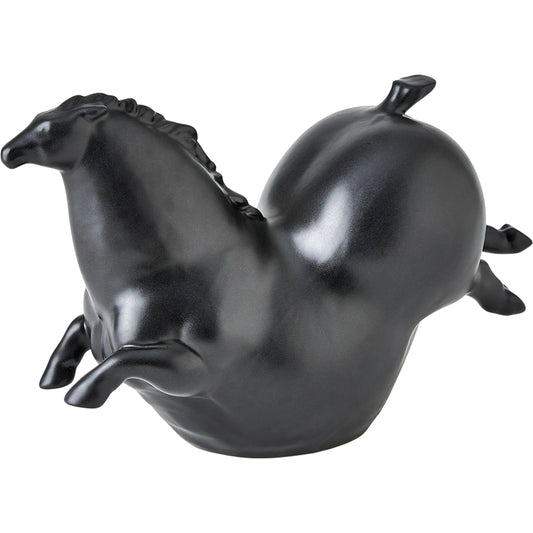 Friesian Horse by Global Views. Made from ceramic in a modern style.