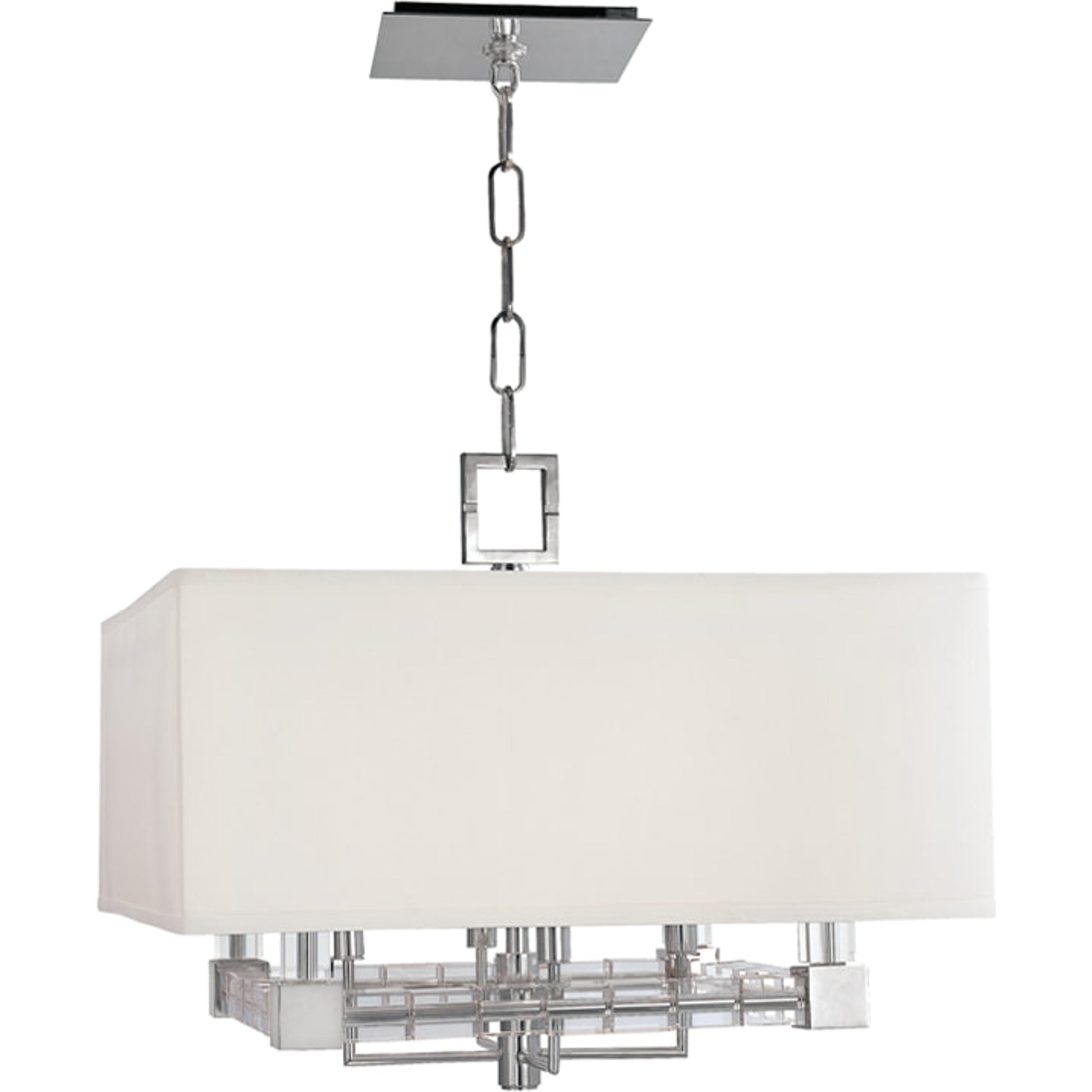 Alpine Pendant by Hudson Valley in polished nickel. Made from steel in a transitional style.