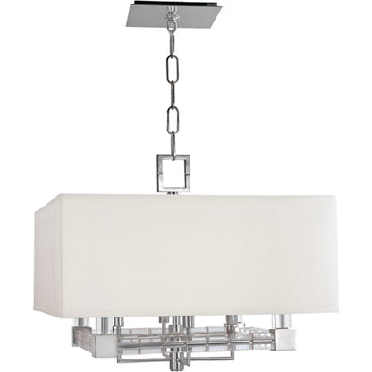Alpine Pendant by Hudson Valley in polished nickel. Made from steel in a transitional style.