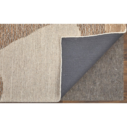 Pollock Rug - 8952F by Feizy in brown, tan, ivory. Made from wool, nylon in a unique style.