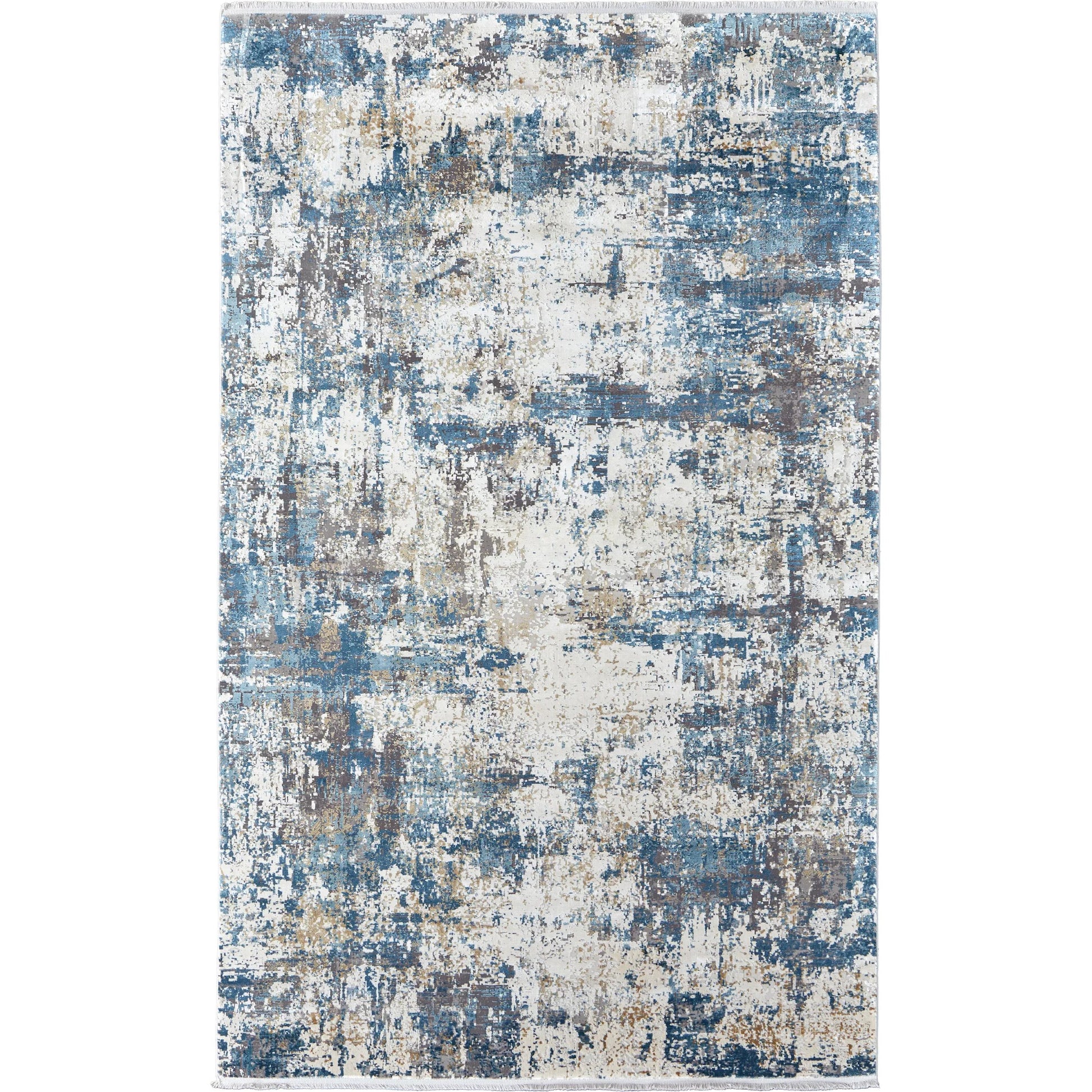 Cadiz Rug - 3891F by Feizy in ivory, tan, blue. Made from viscose, acrylic in a unique style.
