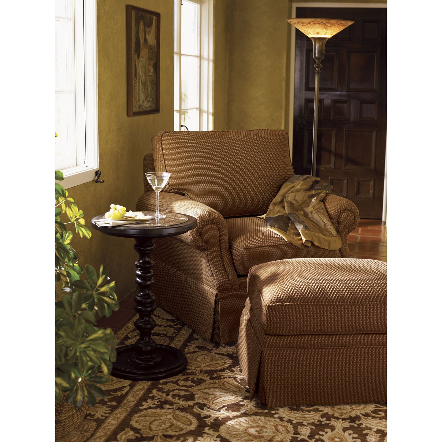 003 SR-836343 | Lifestyle | Pitcairn Accent Table by Tommy Bahama Home. Made from unique in a transitional style.