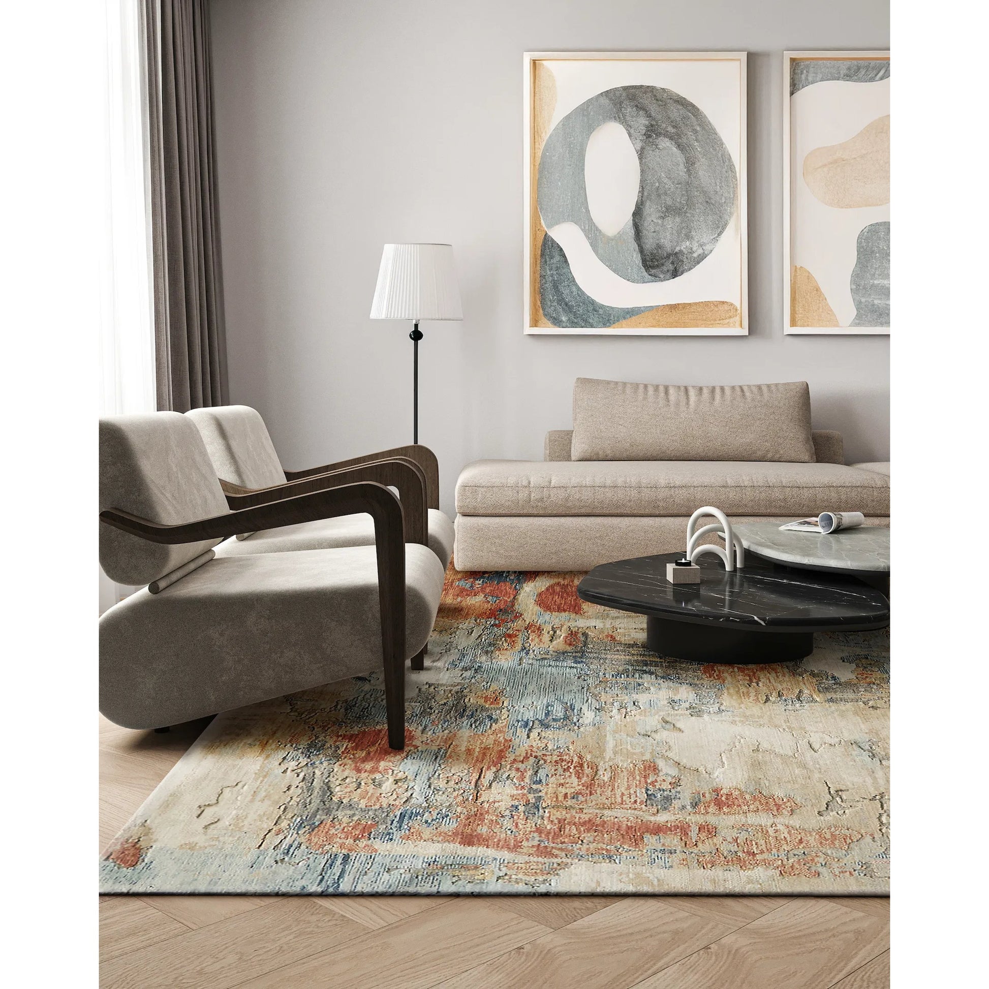 Infinity Rug by Exquisite Rugs. Made from wool, nylon in a unique style.