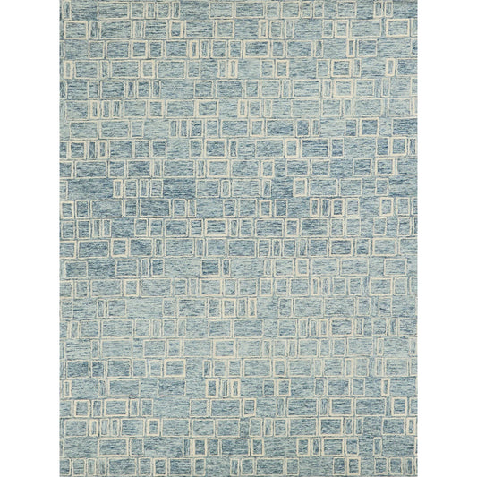 Soho 7137 Rug by Exquisite Rugs in blue, ivory. Made from new zealand wool in a unique style.