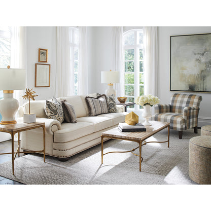 Menlo Park End Table by Lexington in maritime brass. Made from unique in a transitional style.