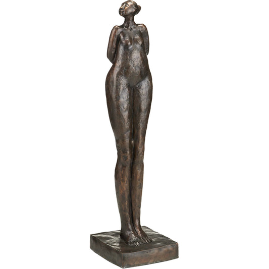 The Tall Empress Bronze by Currey and Company in bronze. Made from bronze in a rustic style.