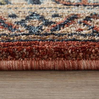 Pearson Traditional Persian PRS39SKF Rug by Feizy in red, tan, blue. Made from polyester in a unique style.