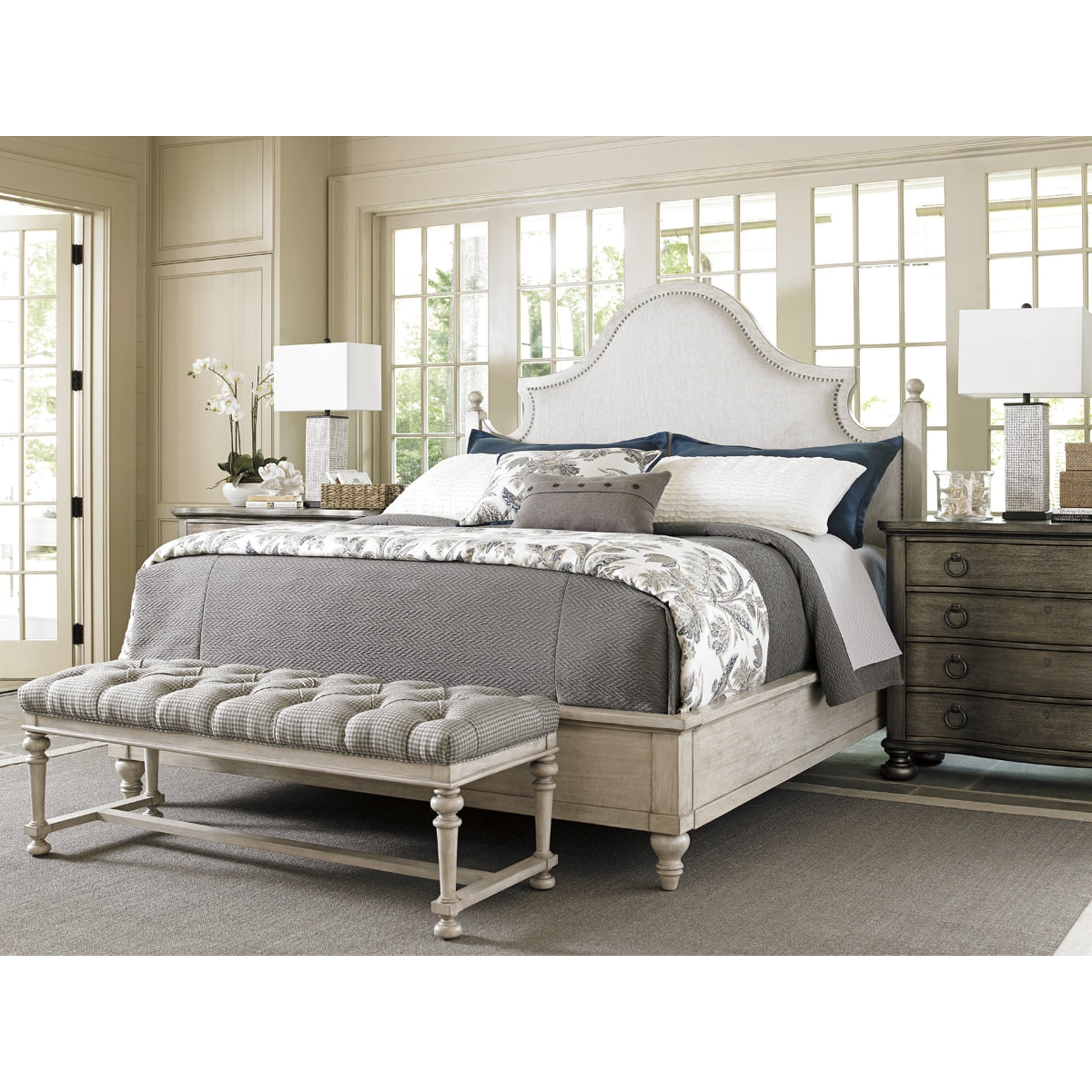 Sandy Ridge Bachelors Chest by Lexington in silver gray. Made from unique in a traditional style.